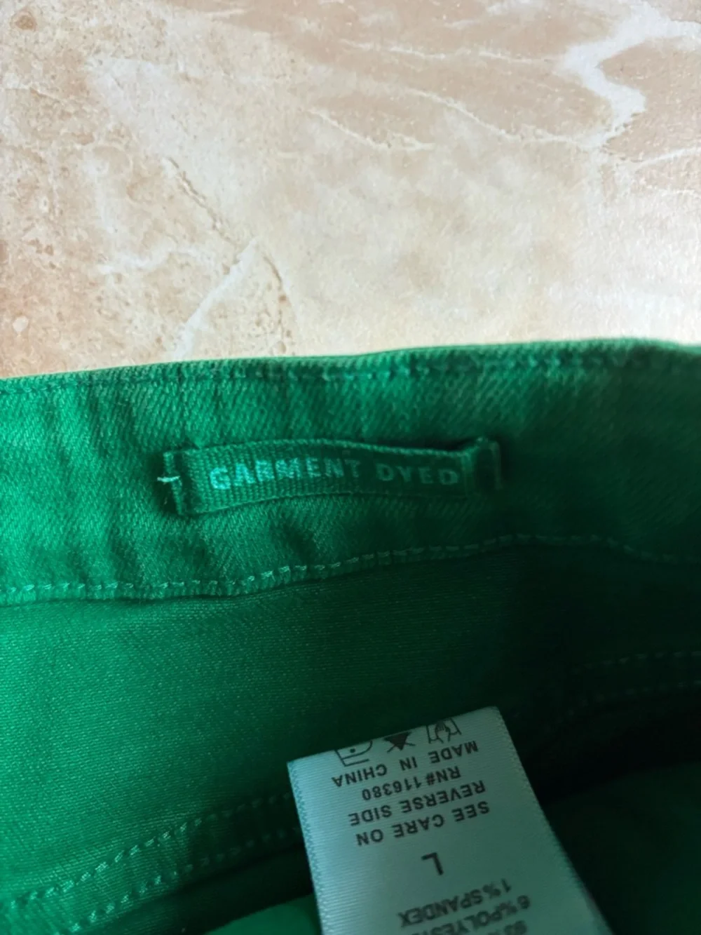 Judy Blue garment dyed Kelly green Jean shorts large new NWT - Picture 5 of 6